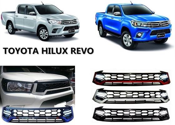 Goede prijs. Producenten upgraden voorgril met daglicht voor Toyota Hilux Revo 2015 2016 online