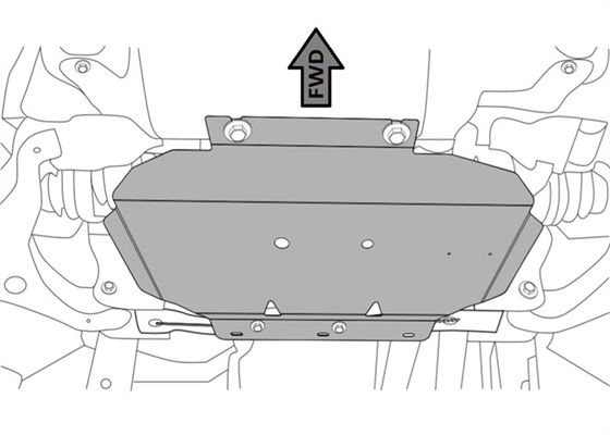 Goede prijs. Auto-accessoire staal bumper skid plaat voor Nissan Pick Up NP300 Navara 2015 online