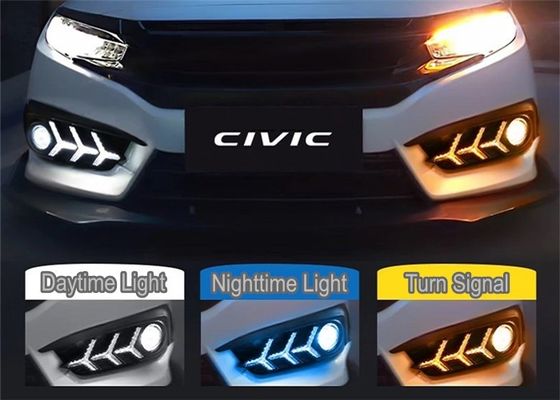 Goede prijs. Lamborghini-stijl universele mistlamp achterste bumper led lichten voor Honda New Civic 2016 2018 online