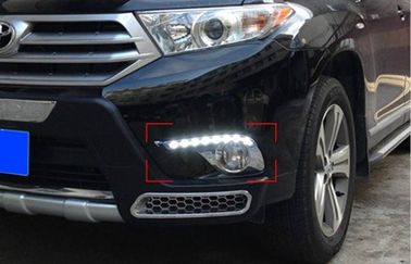 Goede prijs. Auto-onderdelen LED daglicht DRL voor Toyota Highlander 2012 2013 met gechromeerde rand online