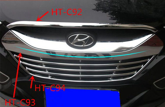 Goede prijs. Hyundai IX35 2009 Auto Body Trim Parts, Chrome Bonnet Trim Strip / Grille Trim online