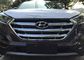 Hyundai New Tucson 2016 2017 Front Grille Moulding Cover 3D Carbon Fiber / Chrome leverancier