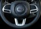 Plastic ABS Auto Interieur Trim Parts stuurwiel Garnish Chrome voor Jeep Compass 2017 leverancier