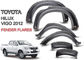 Upgrade Black Wide Wheel Arches Fender Flares voor TOYOTA HILUX 2012 - 2014 Vigo leverancier