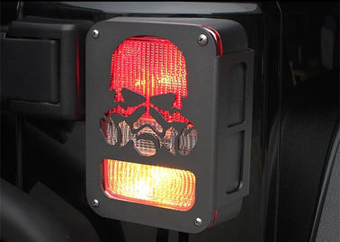 Goede prijs. Steel Tail Lamp Auto Chrome koplamp bezels voor 2007 - 2017 Jeep Wrangler JK, Engineer Style / Iron Man Style online