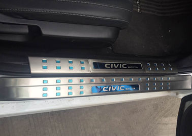 Goede prijs. S/S Auto Accessoires Voor HONDA CIVIC 2016, Side Door Verlicht Sills Scuff Plate online