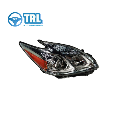 8114047680 Toyota Prius koplampen Zwart / Chroom / Wit Originele grootte 8113047420