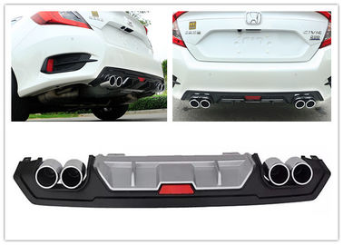 Goede prijs. HONDA New Civic 2016 Auto Body Kits, Sport Style Achterbumper Diffuser met Muffler tips online